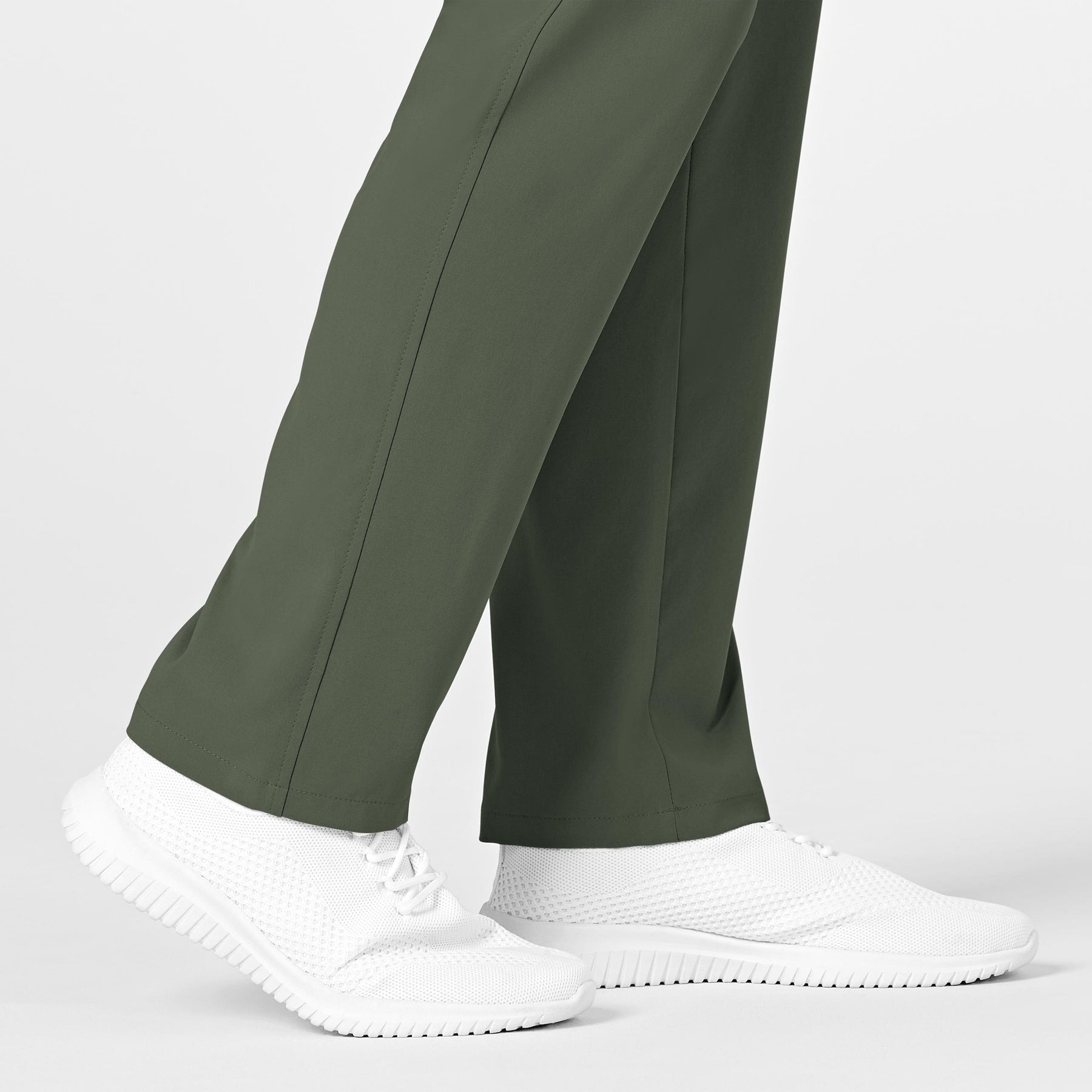 RENEW Men's Straight Slim Scrub Pant Olive back detail