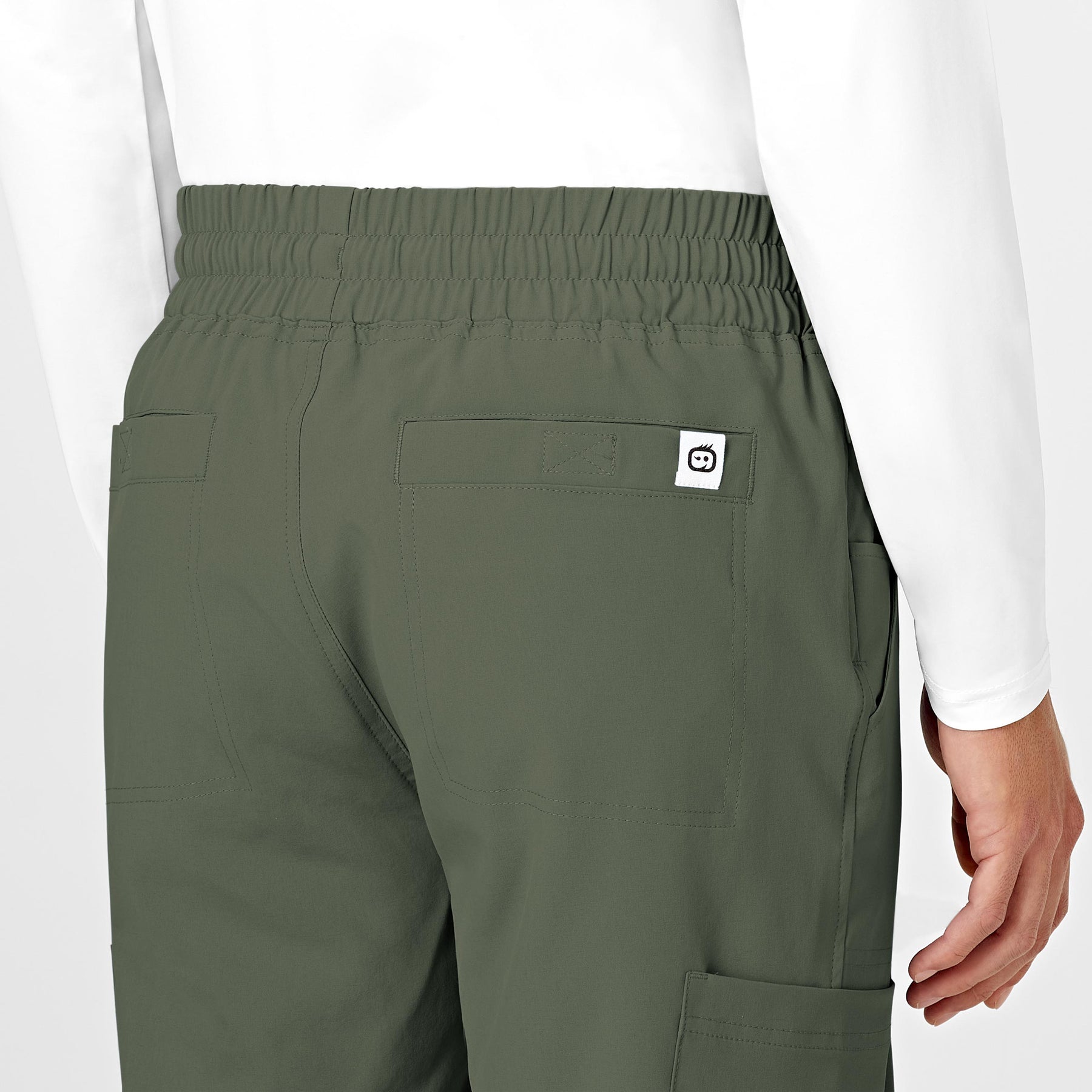 RENEW Mens Straight Slim Scrub Pant - Olive