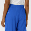Boundless Women's Classic Wide Leg Cargo Scrub Pant Royal back pockets