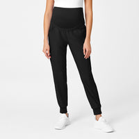 Wink W123 Maternity Jogger Scrub Pant Black