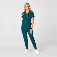 W123 Maternity Jogger Scrub Pant Caribbean Blue scrub set