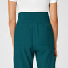 W123 Maternity Jogger Scrub Pant Caribbean Blue back detail