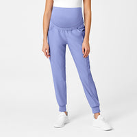 Wink W123 Maternity Jogger Scrub Pant Ceil Blue