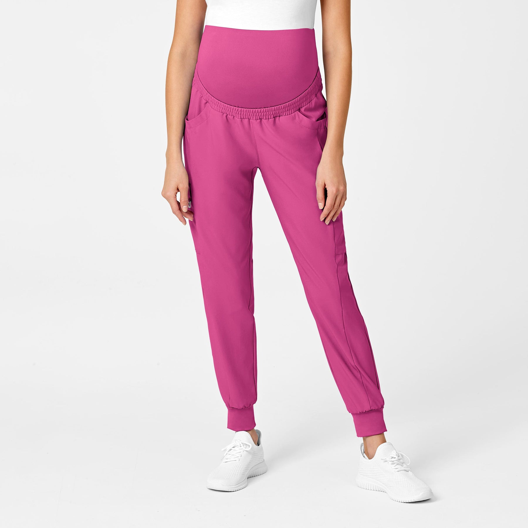 Wink W123 Maternity Jogger Scrub Pant Hot Pink