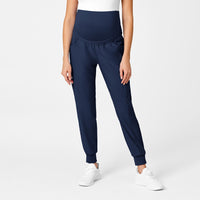 Wink W123 Maternity Jogger Scrub Pant Navy