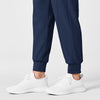 W123 Maternity Jogger Scrub Pant Navy back detail