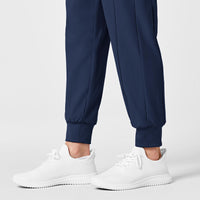 W123 Maternity Jogger Scrub Pant Navy back detail