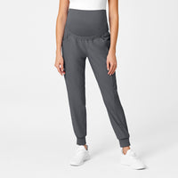 Wink W123 Maternity Jogger Scrub Pant Pewter