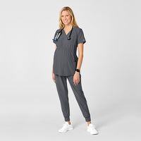 W123 Maternity Jogger Scrub Pant Pewter scrub set