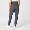 W123 Maternity Jogger Scrub Pant Pewter back view