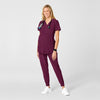 W123 Maternity Jogger Scrub Pant Wine scrub set