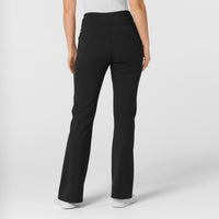 RENEW Knit Women's Yoga Scrub Pant Black back view