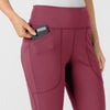 RENEW Knit Women's Flare Yoga Scrub Pant Carnation side detail 1