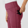 RENEW Knit Women's Flare Yoga Scrub Pant Carnation hemline detail