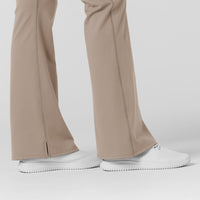 RENEW Knit Women's Flare Yoga Scrub Pant Haze back detail