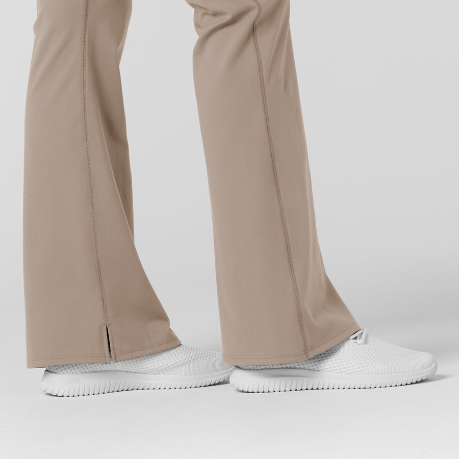 RENEW Knit Women's Flare Yoga Scrub Pant Haze back detail