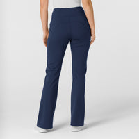 RENEW Knit Women's Yoga Scrub Pant Navy back view