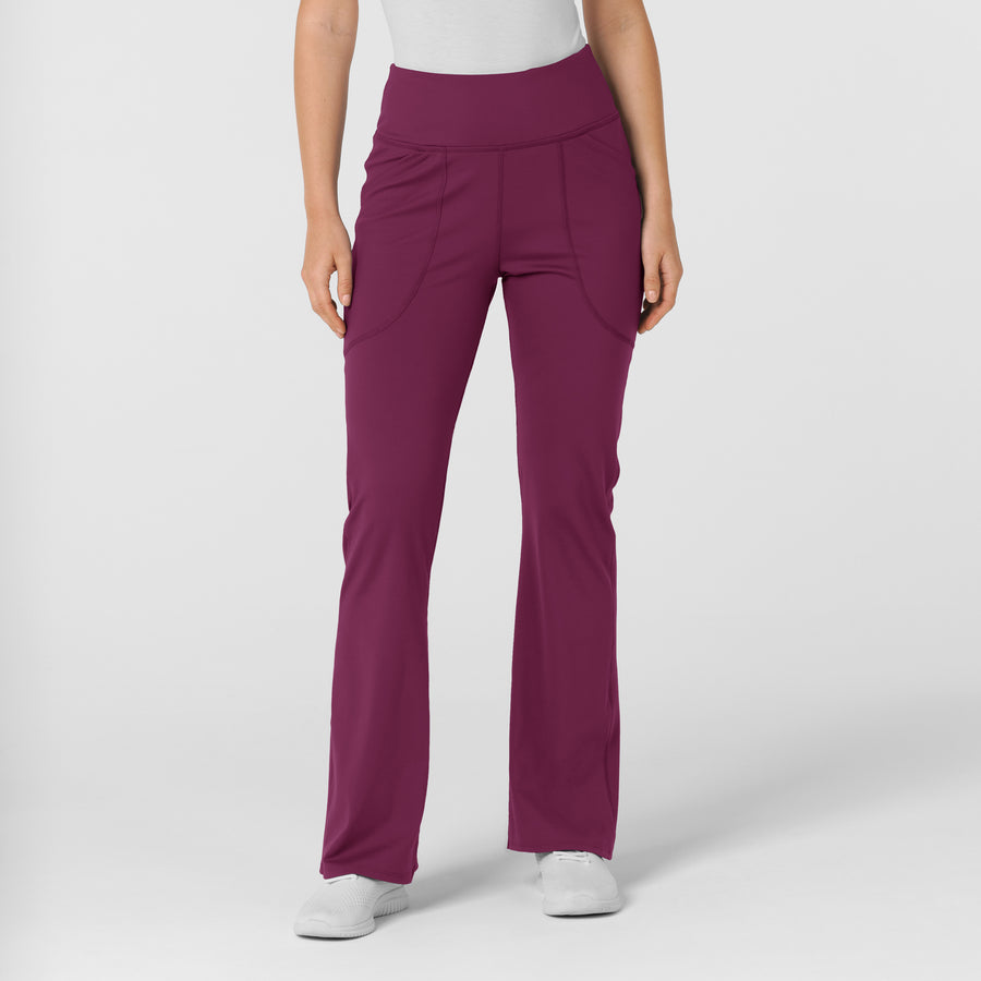 RENEW Knit Women's Yoga Scrub Pant Wine