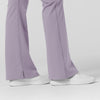 RENEW Knit Women's Flare Yoga Scrub Pant Wisteria back detail
