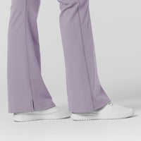 RENEW Knit Women's Flare Yoga Scrub Pant Wisteria back detail