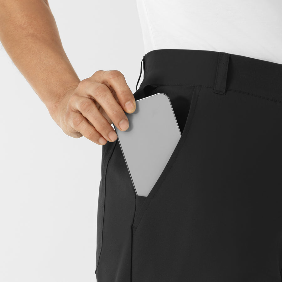 NURTUR Women’s Scrub Chino Pant - Black pocket