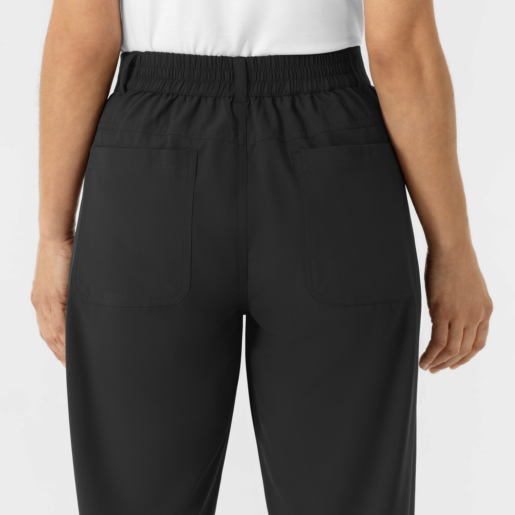 NURTUR Women’s Scrub Chino Pant - Black back waistband