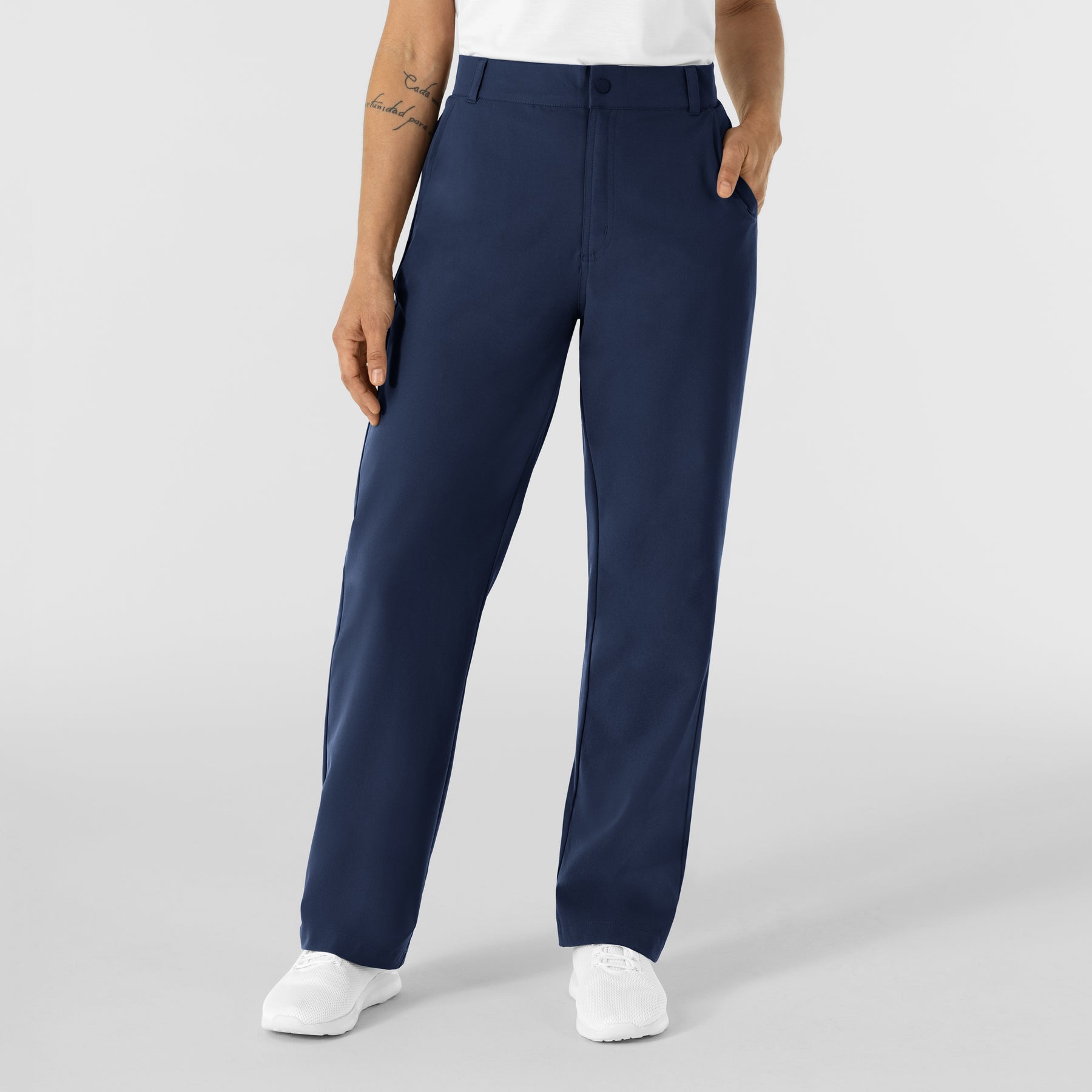 NURTUR Women’s Scrub Chino Pant - Navy