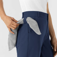 NURTUR Women’s Scrub Chino Pant - Navy towel loop