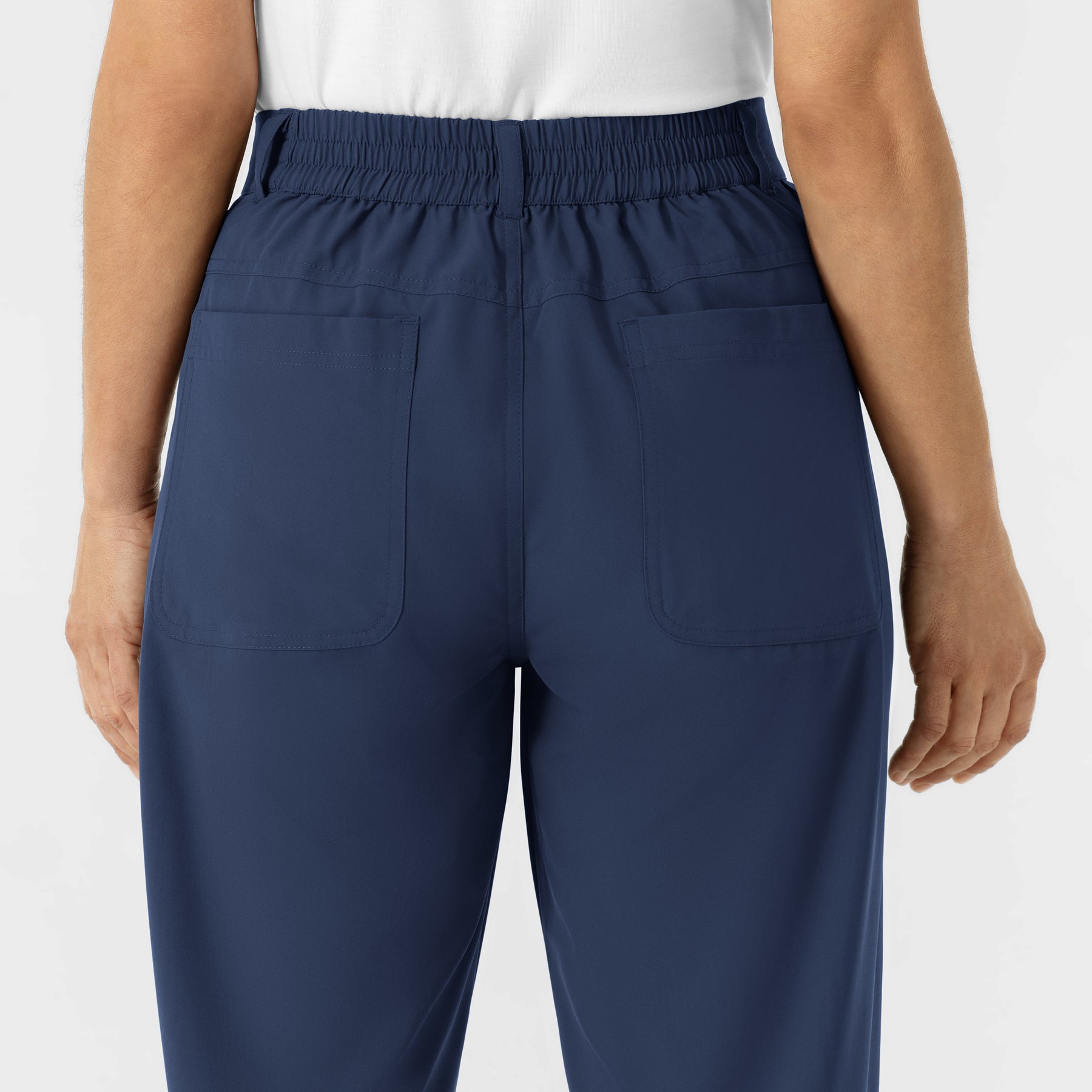 NURTUR Women’s Scrub Chino Pant - Navy back waistband