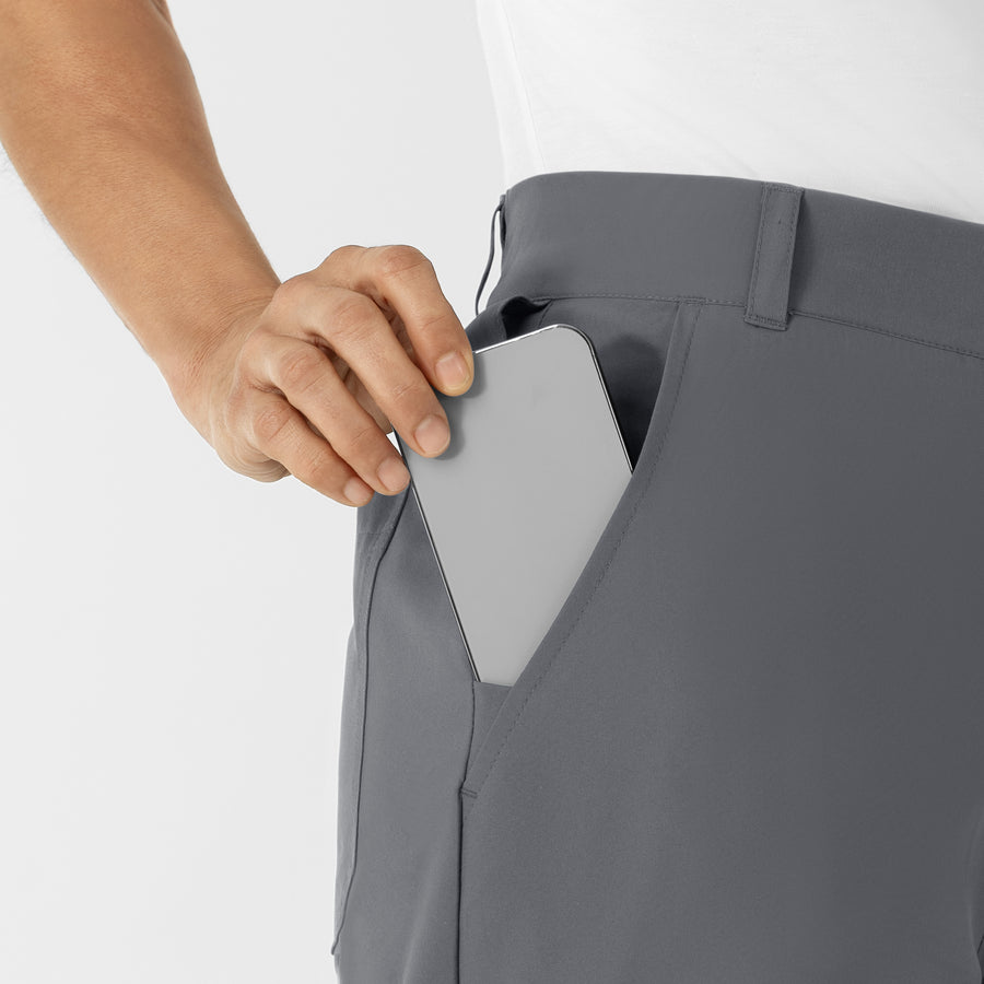 NURTUR Women’s Scrub Chino Pant - Pewter pocket