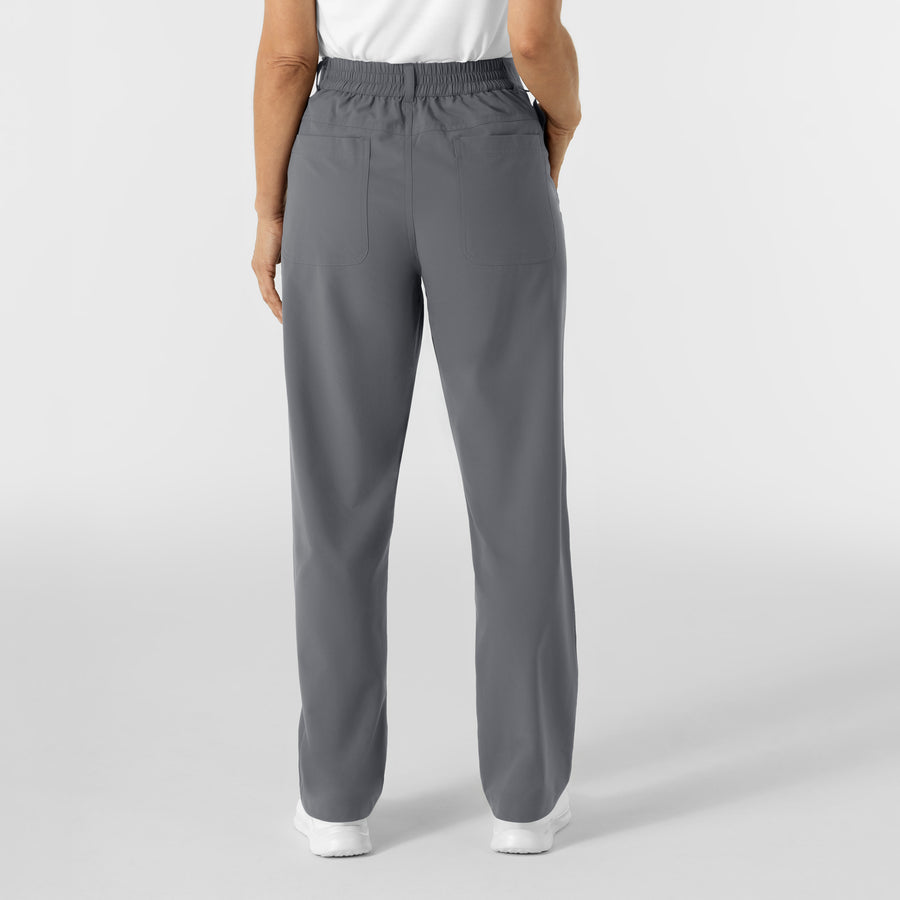 NURTUR Women’s Scrub Chino Pant - Pewter back view