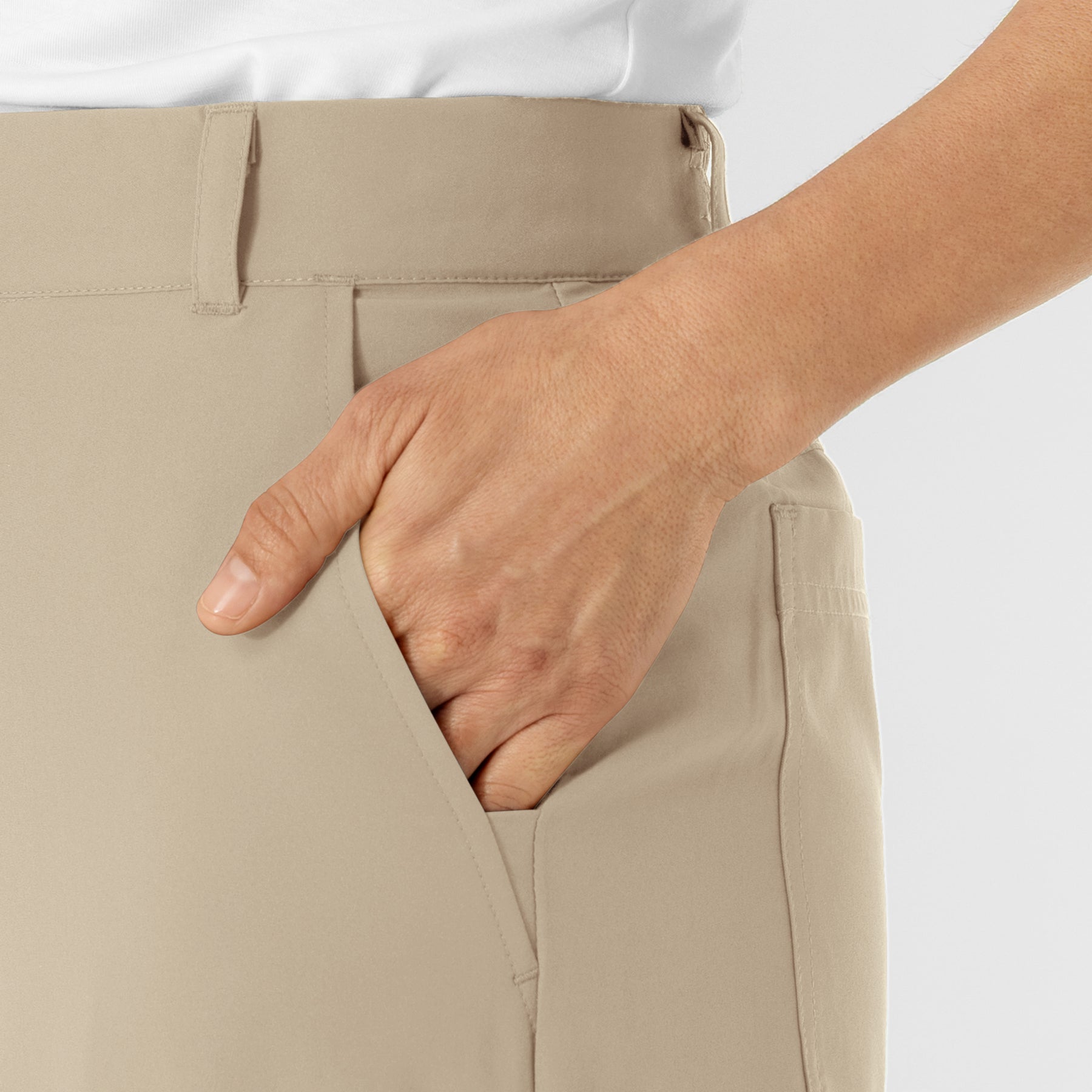 NURTUR Women’s Scrub Chino Pant - Stone