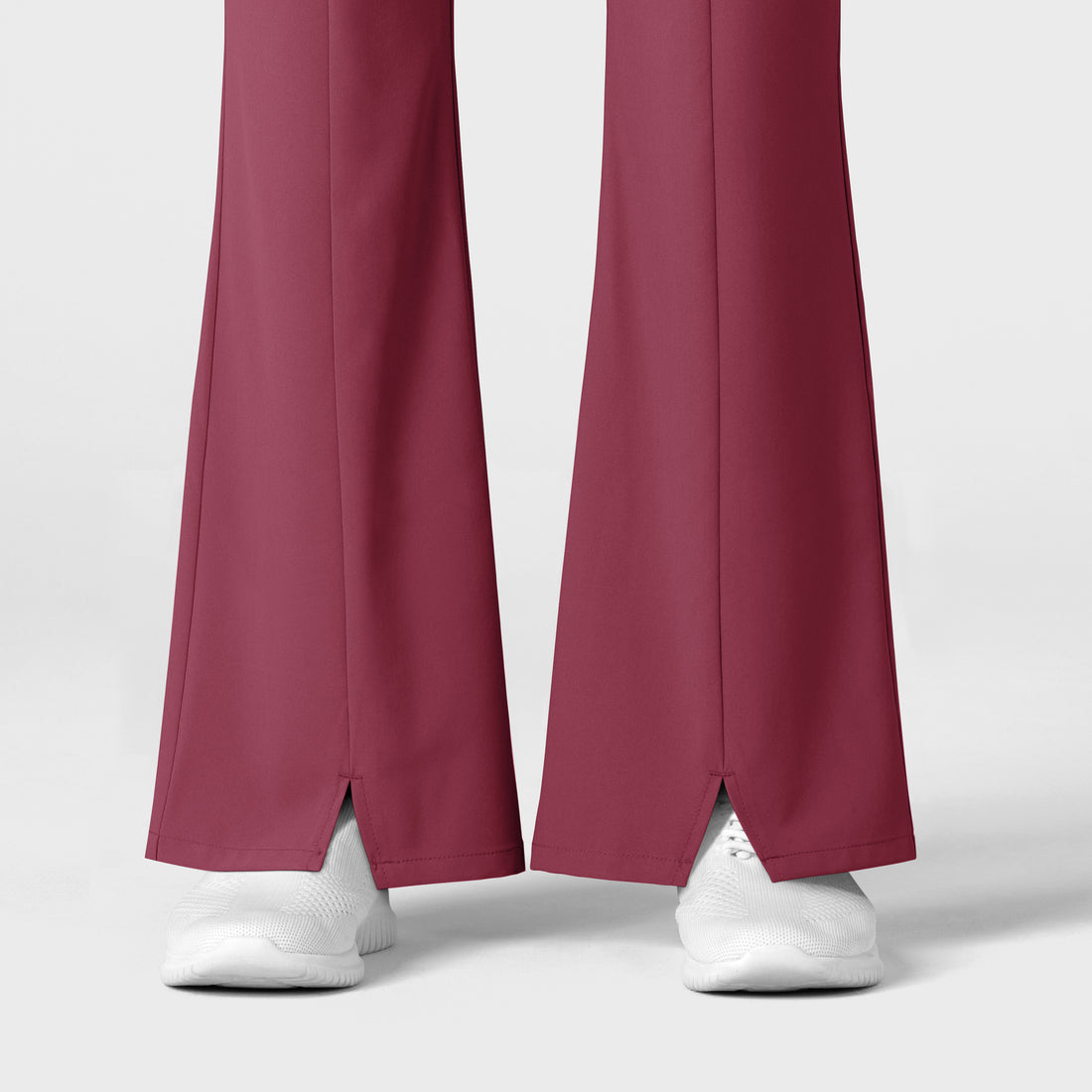 RENEW Women's Cargo Flare Scrub Pant Carnation back detail