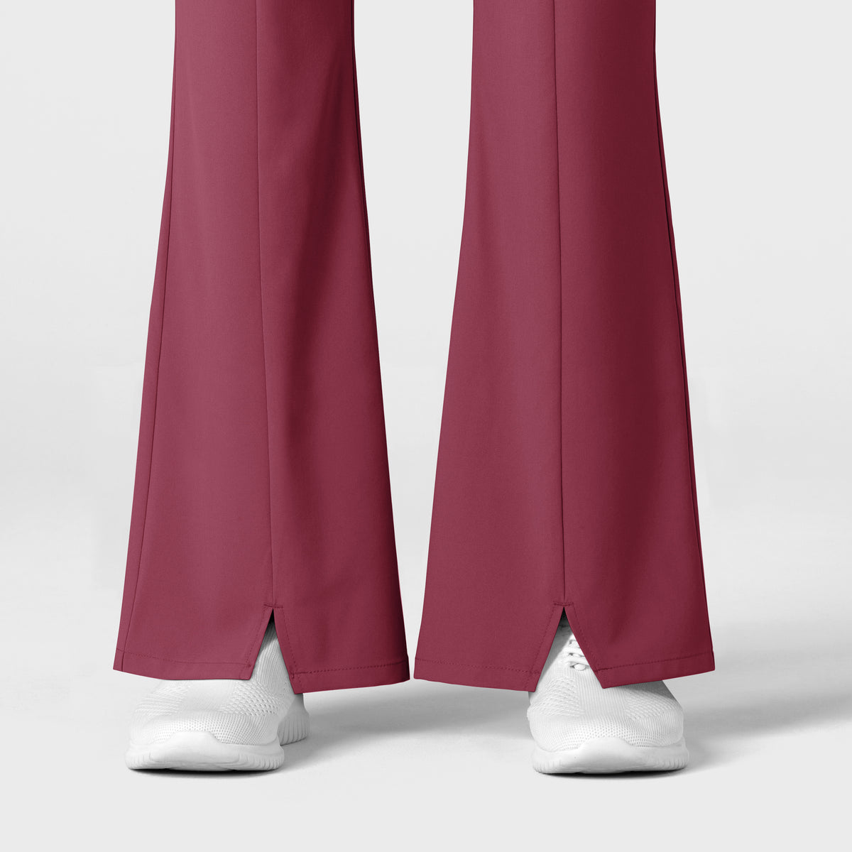RENEW Women's Cargo Flare Scrub Pant Carnation back detail