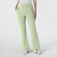 RENEW Women's Front Slit Flare Leg Scrub Pant Fresh Mint