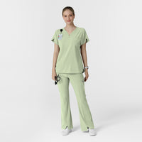 RENEW Women's Cargo Flare Leg Scrub Pant Fresh Mint full scrub set