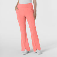 RENEW Women's Cargo Flare Scrub Pant Paradise Pink - pink scrub pants
