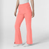 RENEW Women's Cargo Flare Scrub Pant Paradise Pink side view