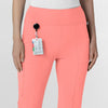 RENEW Women's Cargo Flare Scrub Pant Paradise Pink side detail 2