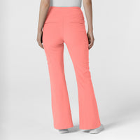 RENEW Women's Cargo Flare Scrub Pant Paradise Pink back view