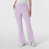 RENEW Women's Front Slit Flare Scrub Pant Pastel Lilac