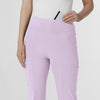 RENEW Women's Front Slit Flare Scrub Pant Pastel Lilac side detail 1