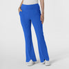 RENEW Women's Front Slit Flare Scrub Pant Royal