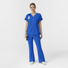 RENEW Women's Cargo Flare Leg Scrub Pant Royal full scrub set