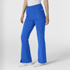 RENEW Women's Cargo Flare Leg Scrub Pant Royal side view