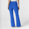 RENEW Women's Cargo Flare Leg Scrub Pant Royal back view