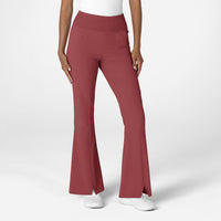 RENEW Women's Cargo Flare Scrub Pant Ruby