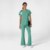 RENEW Women's Cargo Flare Scrub Pant Turquoise full scrub set