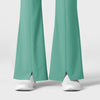 RENEW Women's Cargo Flare Scrub Pant Turquoise back detail