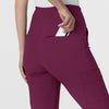 RENEW Women's Cargo Flare Scrub Pant - Wine